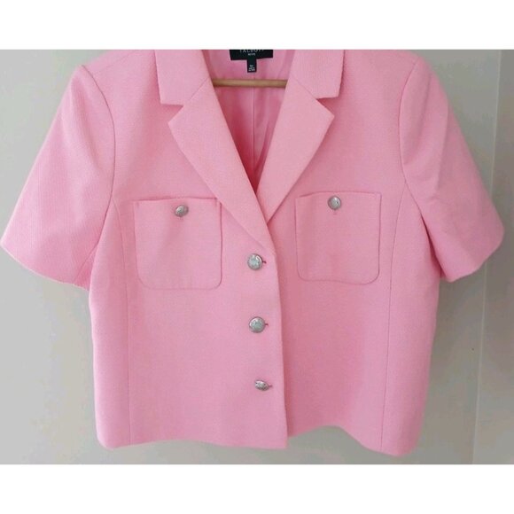 Talbots Tweed Short Sleeve Blazer Jacket - Picture 4 of 10